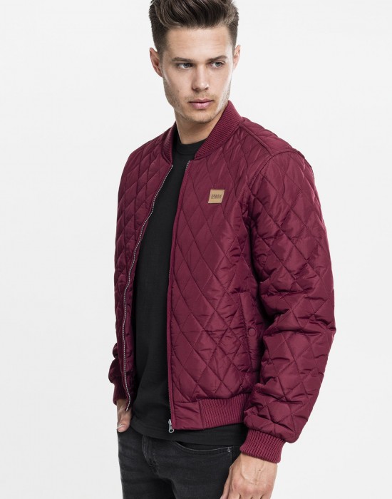 Мъжко пролетно-есенно яке Urban Classics в цвят бордо