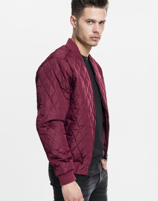 Мъжко пролетно-есенно яке Urban Classics в цвят бордо