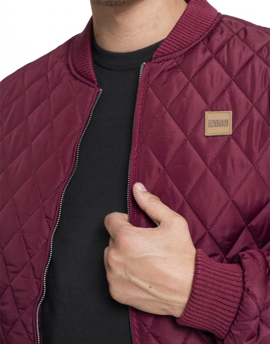 Мъжко пролетно-есенно яке Urban Classics в цвят бордо