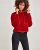 Дамски плюшен суичър Urban Classics burgundy Дамски плюшен суичър Urban Classics burgundy