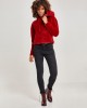 Дамски плюшен суичър Urban Classics burgundy Дамски плюшен суичър Urban Classics burgundy