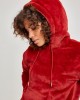 Дамски плюшен суичър Urban Classics burgundy Дамски плюшен суичър Urban Classics burgundy