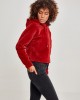 Дамски плюшен суичър Urban Classics burgundy Дамски плюшен суичър Urban Classics burgundy