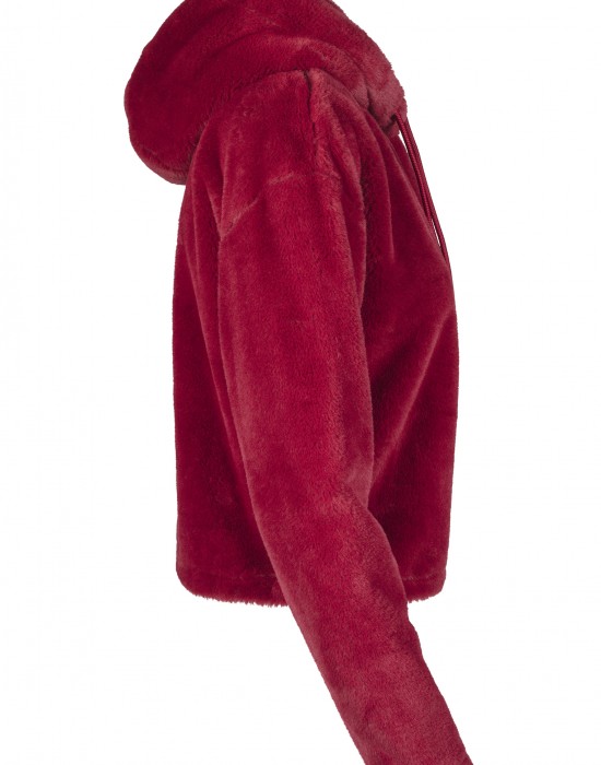 Дамски плюшен суичър Urban Classics burgundy Дамски плюшен суичър Urban Classics burgundy