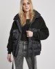 Дамско яке в черно от Urban Classics Ladies Sherpa Mix Puffer 