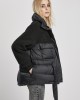 Дамско яке в черно от Urban Classics Ladies Sherpa Mix Puffer 
