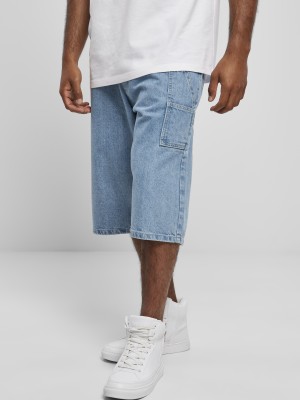 Мъжки къси дънкови панталони в син цвят Southpole Denim Shorts mid blue 