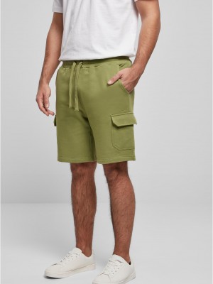 Мъжки къси панталони в цвят маслина, модел Cargo Shorts.