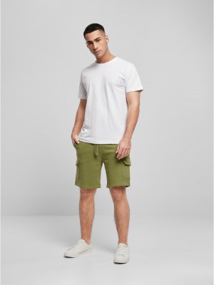 Мъжки къси панталони в цвят маслина, модел Cargo Shorts.