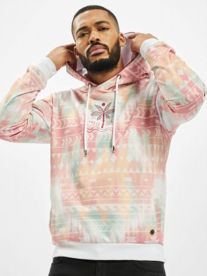 Мъжки суичър с качулка в бял цвят Just Rhyse Pocosol