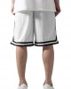 Мъжки къси панталони в бяло с черни кантове Urban Classics Stripes Mesh Shorts Мъжки къси панталони в бяло с черни кантове Urban Classics Stripes Mesh Shorts