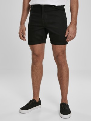  Мъжки къси панталони в черно Urban Classics Fit 