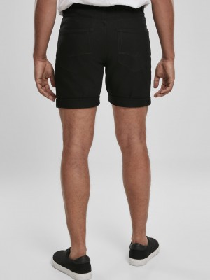  Мъжки къси панталони в черно Urban Classics Fit 