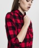 Дамска карирана риза в черно и червено Urban Classics Ladies Turnup Checked Flanell Shirt Дамска карирана риза в черно и червено Urban Classics Ladies Turnup Checked Flanell Shirt