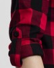 Дамска карирана риза в черно и червено Urban Classics Ladies Turnup Checked Flanell Shirt Дамска карирана риза в черно и червено Urban Classics Ladies Turnup Checked Flanell Shirt