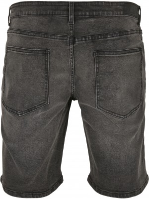 Къси дънкови панталони в черен цвят Urban Classics Relaxed Fit Jeans Shorts 