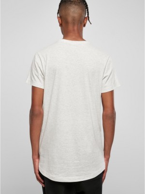 Мъжка дълга светлосива тениска Urban Classics Shaped Long lightgrey