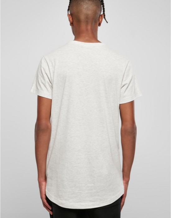 Мъжка дълга светлосива тениска Urban Classics Shaped Long lightgrey Мъжка дълга светлосива тениска Urban Classics Shaped Long lightgrey