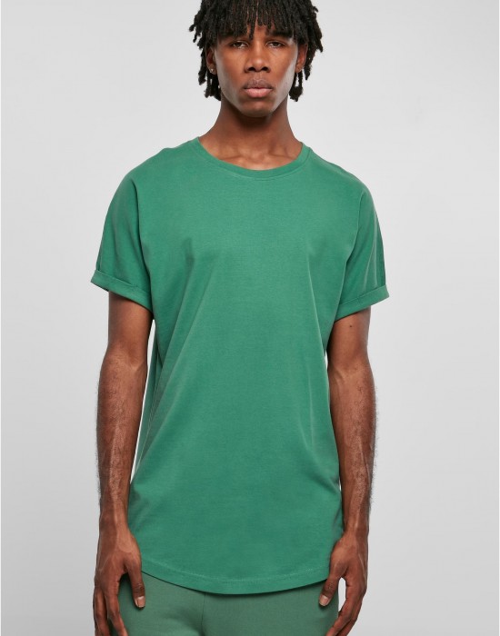 Мъжка дълга тениска в зелен цвят Urban Classics Long Shaped Tee Мъжка дълга тениска в зелен цвят Urban Classics Long Shaped Tee