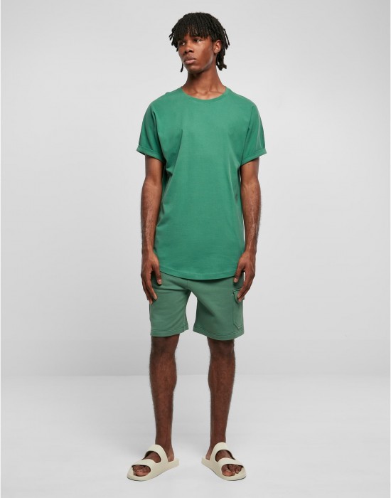 Мъжка дълга тениска в зелен цвят Urban Classics Long Shaped Tee Мъжка дълга тениска в зелен цвят Urban Classics Long Shaped Tee