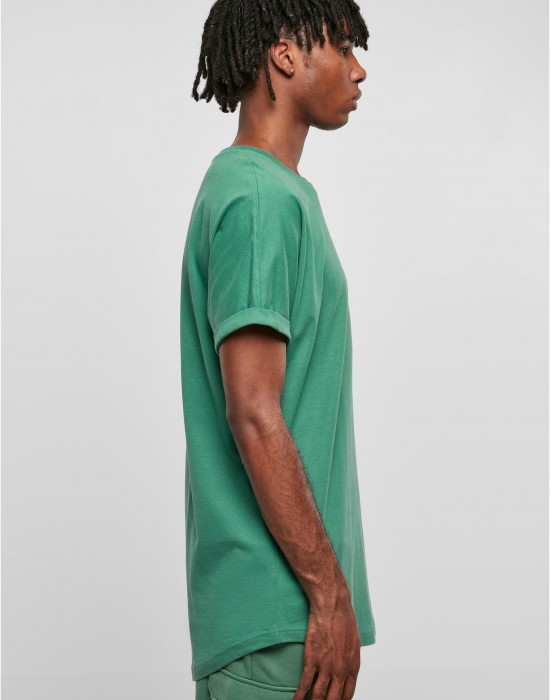 Мъжка дълга тениска в зелен цвят Urban Classics Long Shaped Tee Мъжка дълга тениска в зелен цвят Urban Classics Long Shaped Tee