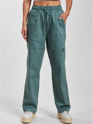 Дамски панталон в зелен цвят DEF Worky Chinopants