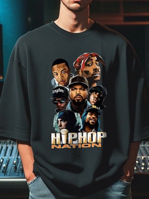 Овърсайз Тениска West Coast Rappers - Hip Hop Nation