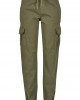 Дамски карго панталон в масленозелен цвят Urban Classics Ladies High Waist Cargo Jogging Pants summerolive 