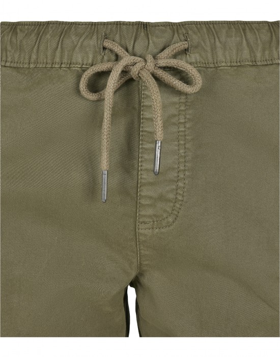 Дамски карго панталон в масленозелен цвят Urban Classics Ladies High Waist Cargo Jogging Pants summerolive 
