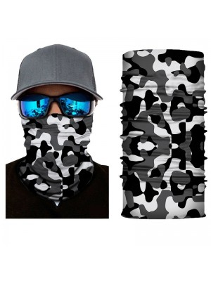 Бандана шал HoodStyle Bandana в бяло-черен камуфлаж