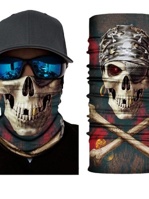 Бандана шал HoodStyle Bandana в черно пиратски череп