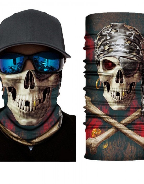 Бандана шал HoodStyle Bandana в черно пиратски череп Бандана шал HoodStyle Bandana в черно пиратски череп