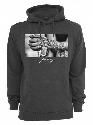 Мъжки суичър Mister Tee Pray 2.0 в сив цвят