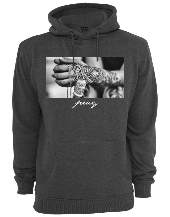 Мъжки суичър Mister Tee Pray 2.0 в сив цвят Мъжки суичър Mister Tee Pray 2.0 в сив цвят