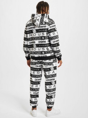 Мъжки анцуг в черно и бяло Dangerous DNGRS Oversized
