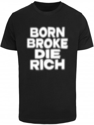 Тениска в черно Mister Tee Born And Die