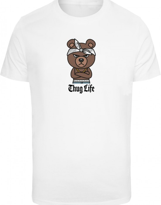 Тениска в бяло Mister Tee Bandana Bear Sketch Тениска в бяло Mister Tee Bandana Bear Sketch