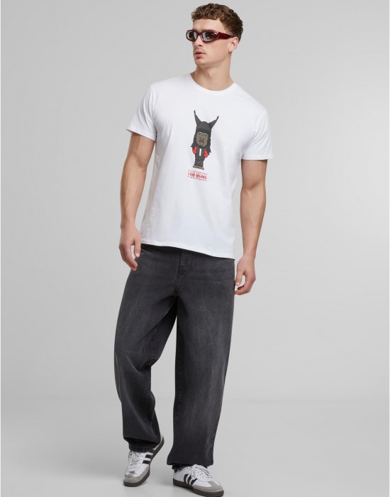 Тениска в бяло I Am Music Mister Tee Тениска в бяло I Am Music Mister Tee