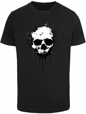 Мъжка тениска в черно Mister Tee Artsy Skull Paint