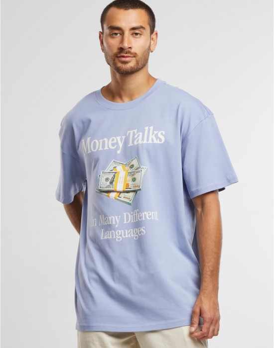 Мъжка тениска в лилаво Mister Tee Money Talks Oversize Мъжка тениска в лилаво Mister Tee Money Talks Oversize