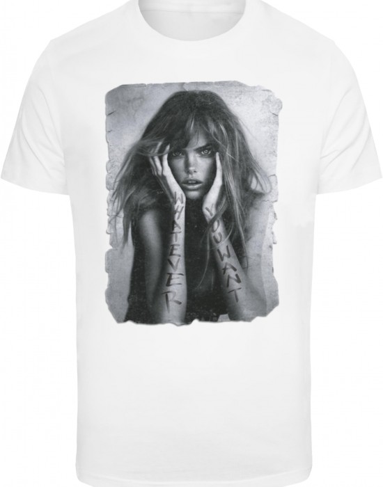 Тениска в бяло Mister Tee Whatever You Want Тениска в бяло Mister Tee Whatever You Want