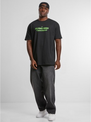 Тениска в черно Mister Tee I am Flying Oversize