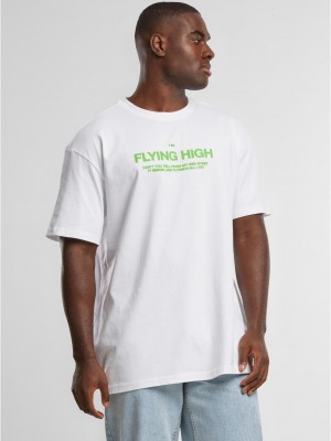 Тениска в бяло Mister Tee I am Flying Oversize