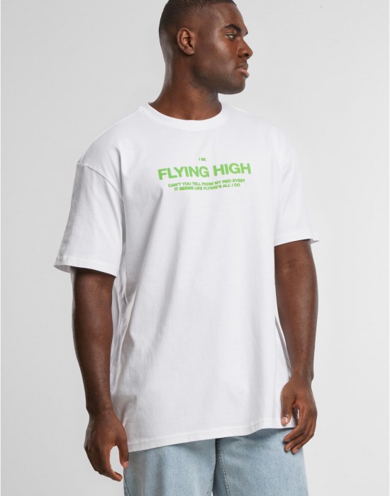 Тениска в бяло Mister Tee I am Flying Oversize Тениска в бяло Mister Tee I am Flying Oversize
