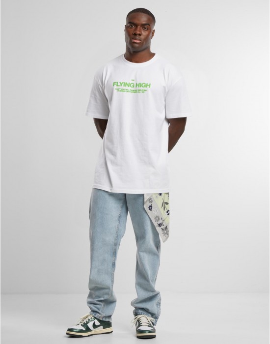 Тениска в бяло Mister Tee I am Flying Oversize Тениска в бяло Mister Tee I am Flying Oversize