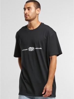 Мъжка чврна тениска Mister Tee Every Spin Wins