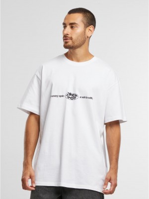 Мъжка бяла тениска Mister Tee Every Spin Wins