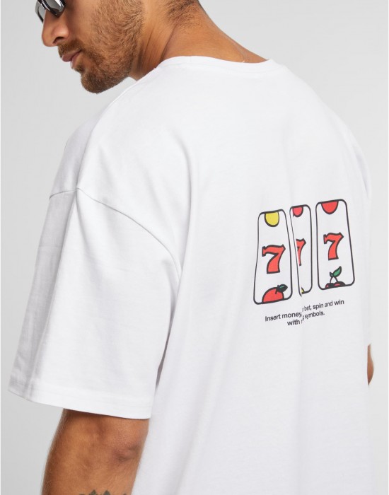 Мъжка бяла тениска Mister Tee Every Spin Wins Мъжка бяла тениска Mister Tee Every Spin Wins