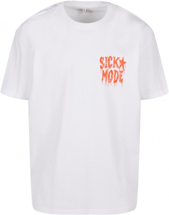 Мъжка тениска в бяло Mister Tee Psycho Font Oversize