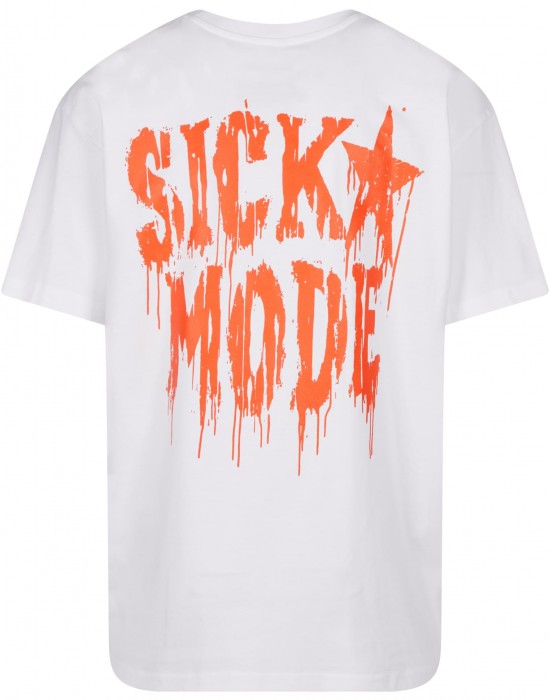 Мъжка тениска в бяло Mister Tee Psycho Font Oversize
